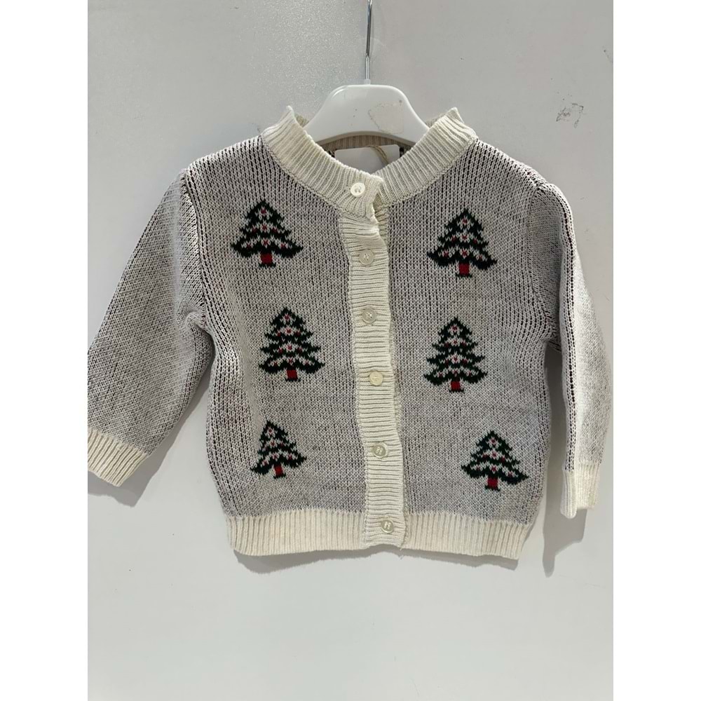 20401 ÇAM DESENLİ TRİKO HIRKA 6/36 AY