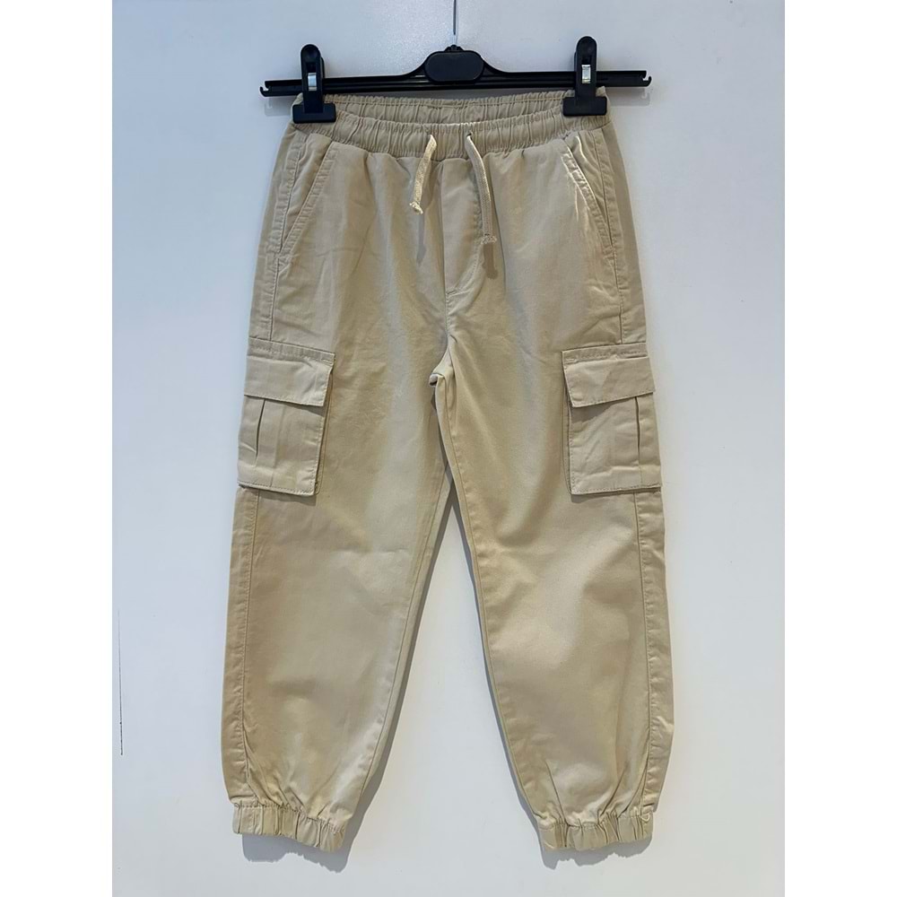 9140 BEL PAÇA LASTİKLİ KARGO PANTOLON 8/14