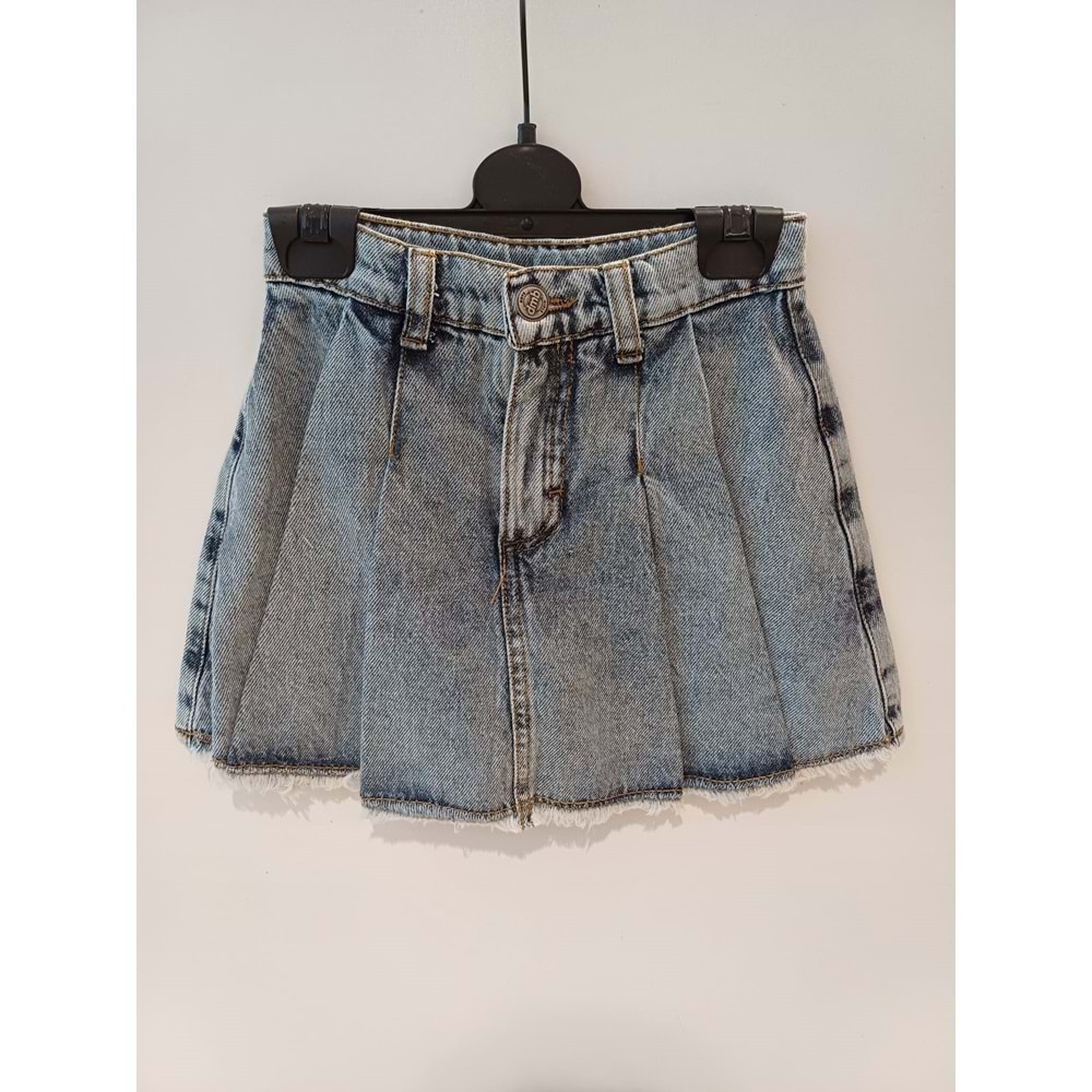 0204 DENİM ŞORT ETEK