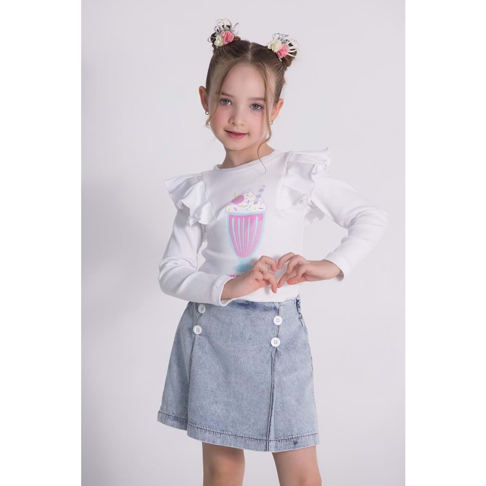 0235 MILKSHAKE ŞORT ETEKLİ TAKIM 3/8