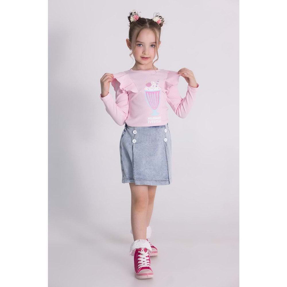 0235 MILKSHAKE ŞORT ETEKLİ TAKIM 3/8