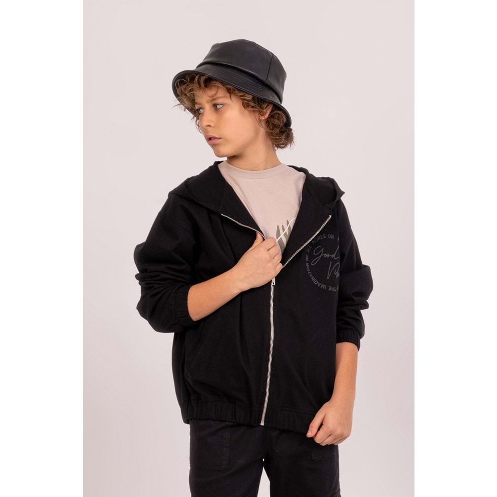 7675 ÇOCUK KAPÜŞONLU CEKET