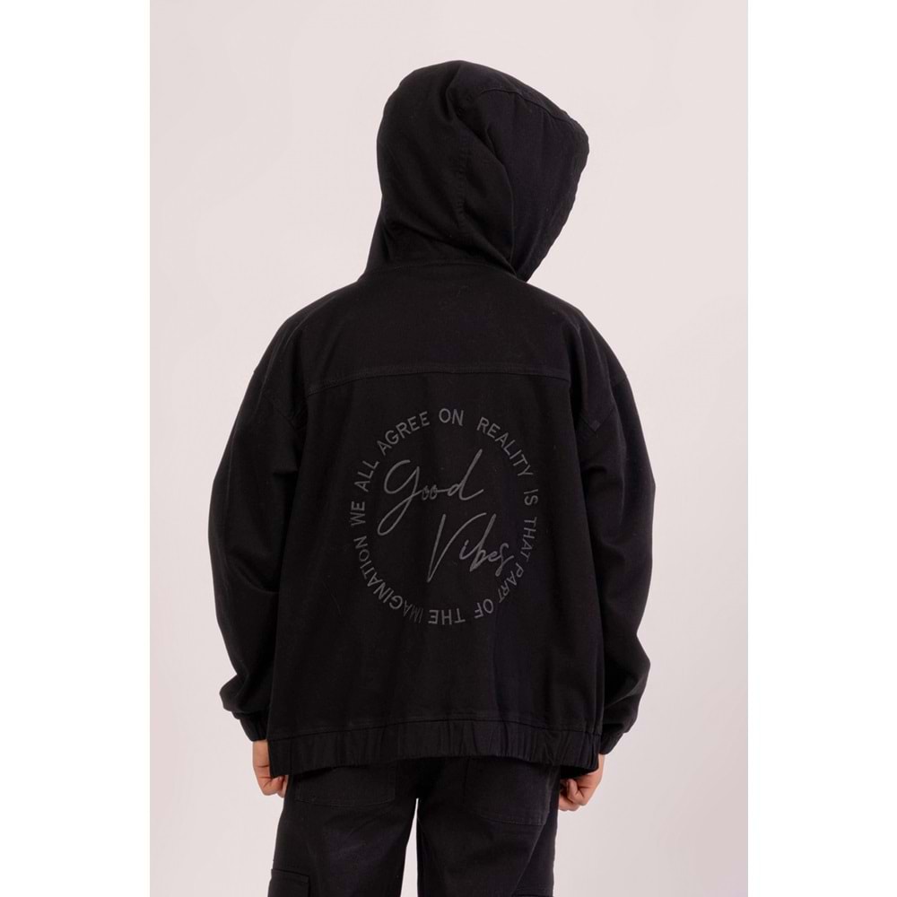 7675 ÇOCUK KAPÜŞONLU CEKET