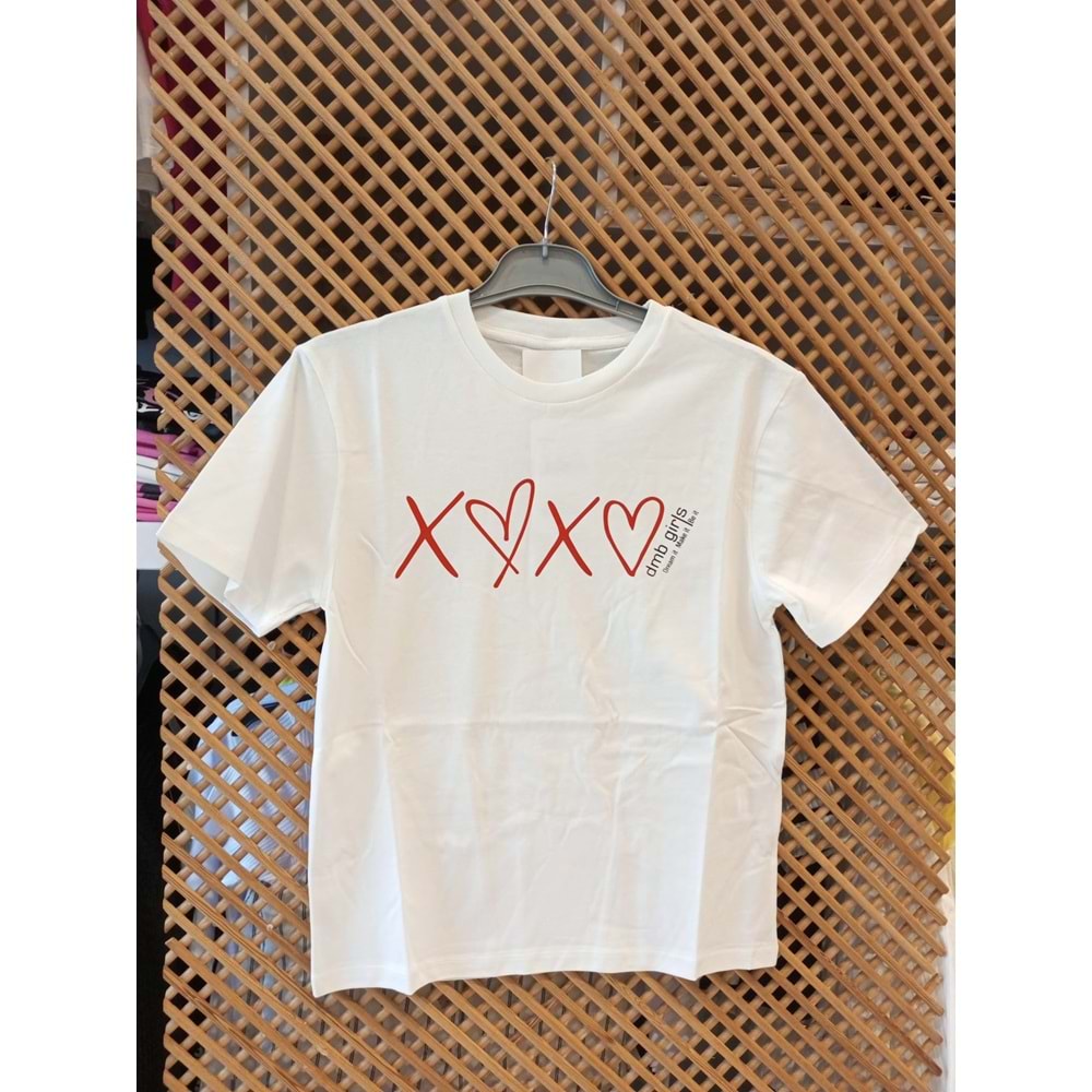 445 ÇOCUK XOXO SIRTI BASKILI TİŞÖRT