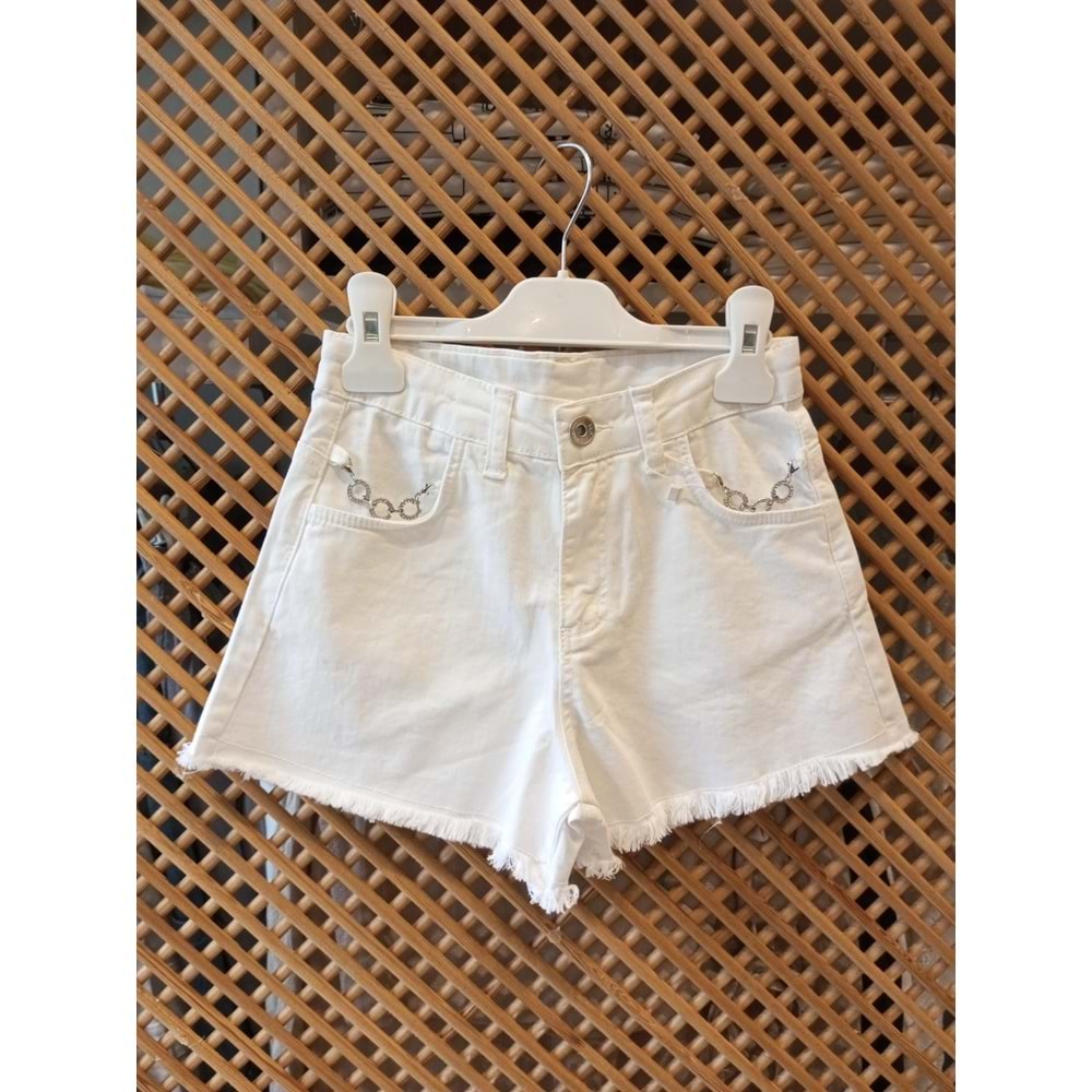 50811 ÇOCUK CEBİ ZİNCİR KOT ŞORT