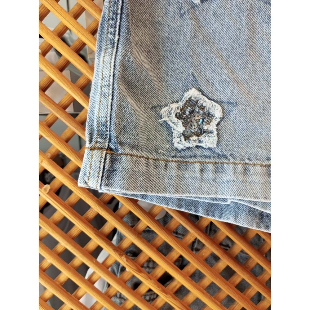 0525 ÇOCUK YILDIZLI ŞORT ETEK