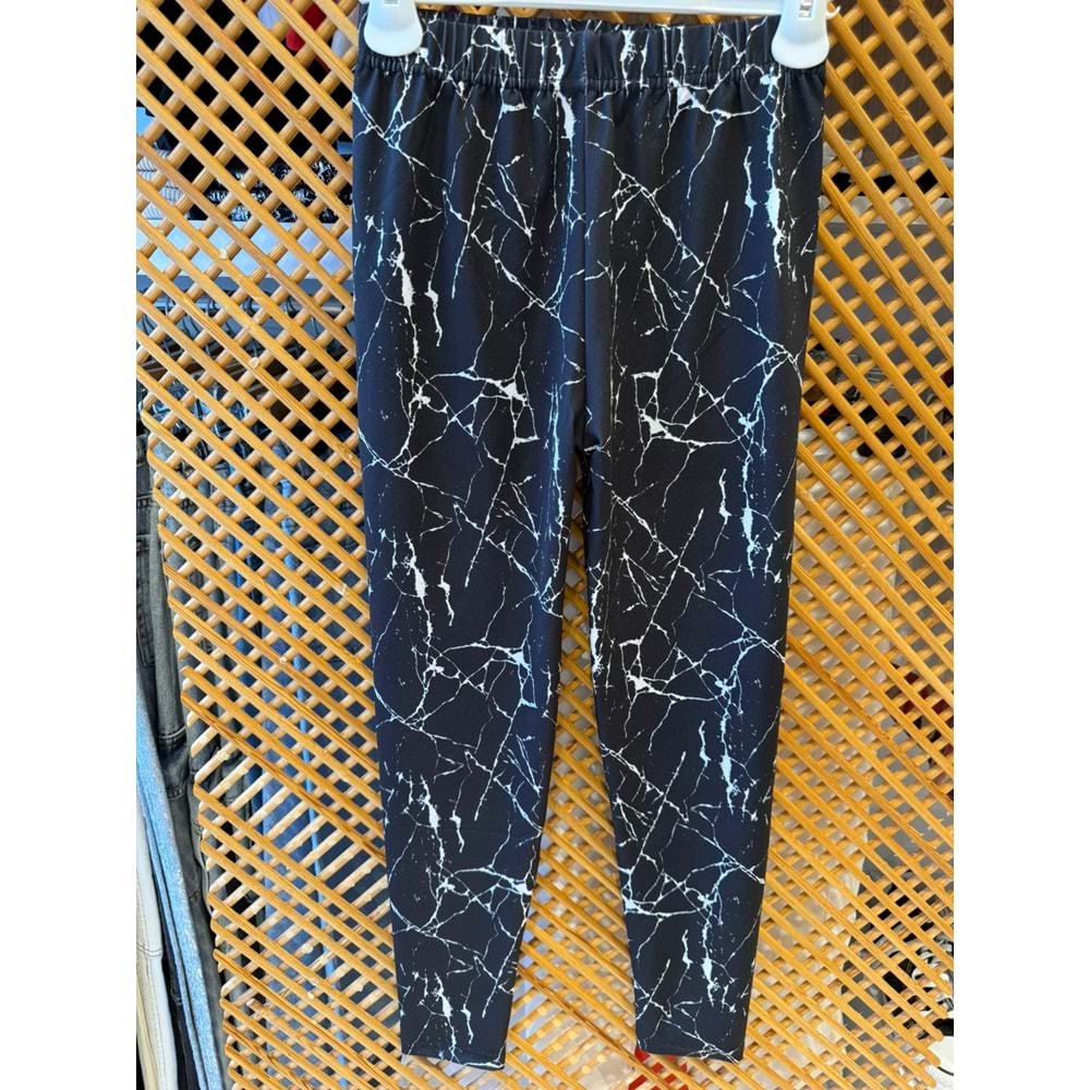 421913 DALGIÇ KUMAŞ BASKILI VE LİKRALI ÇOCUK TAYT - PD KIDS