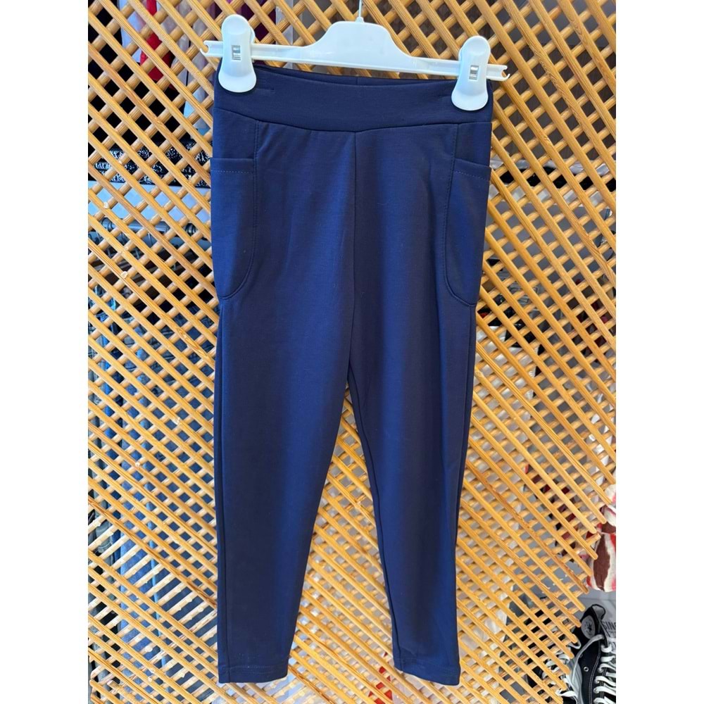 421636 COCUK YAN CEPLİ İNCE YUMUŞAK KUMAŞ TAYT - PD KIDS