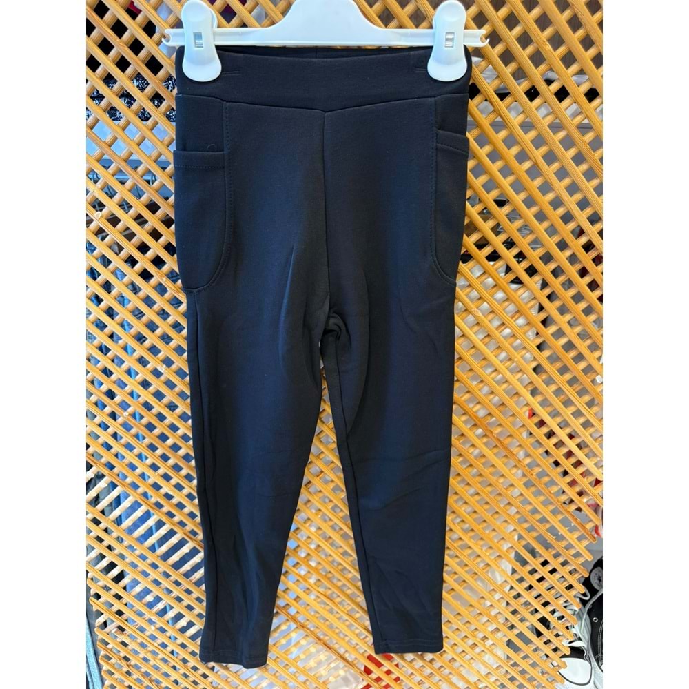 421636 COCUK YAN CEPLİ İNCE YUMUŞAK KUMAŞ TAYT - PD KIDS