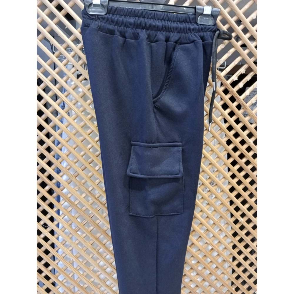 425981 ÇOCUK MODAL PAMUK PENYE ESNEK KUMAŞ KARGO CEPLİ ESOFMAN ALT