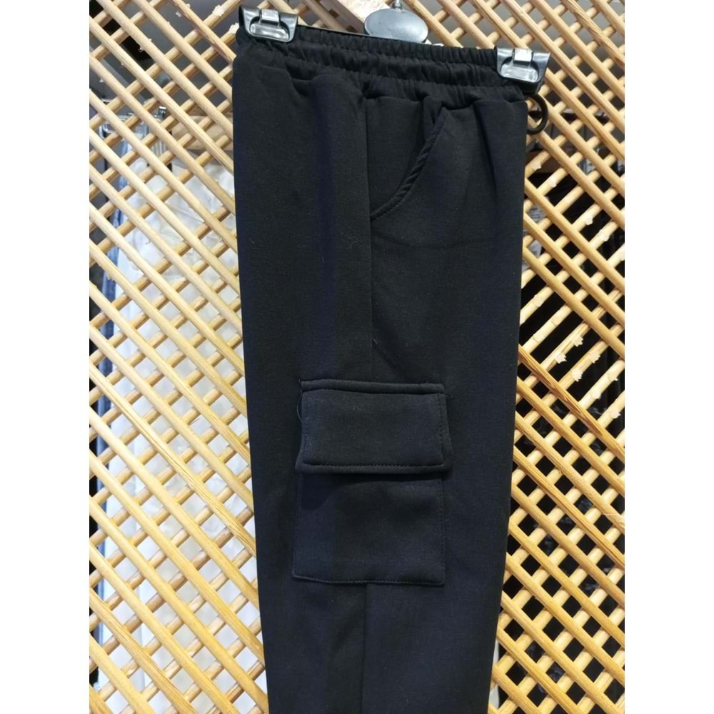 425981 ÇOCUK MODAL PAMUK PENYE ESNEK KUMAŞ KARGO CEPLİ ESOFMAN ALT