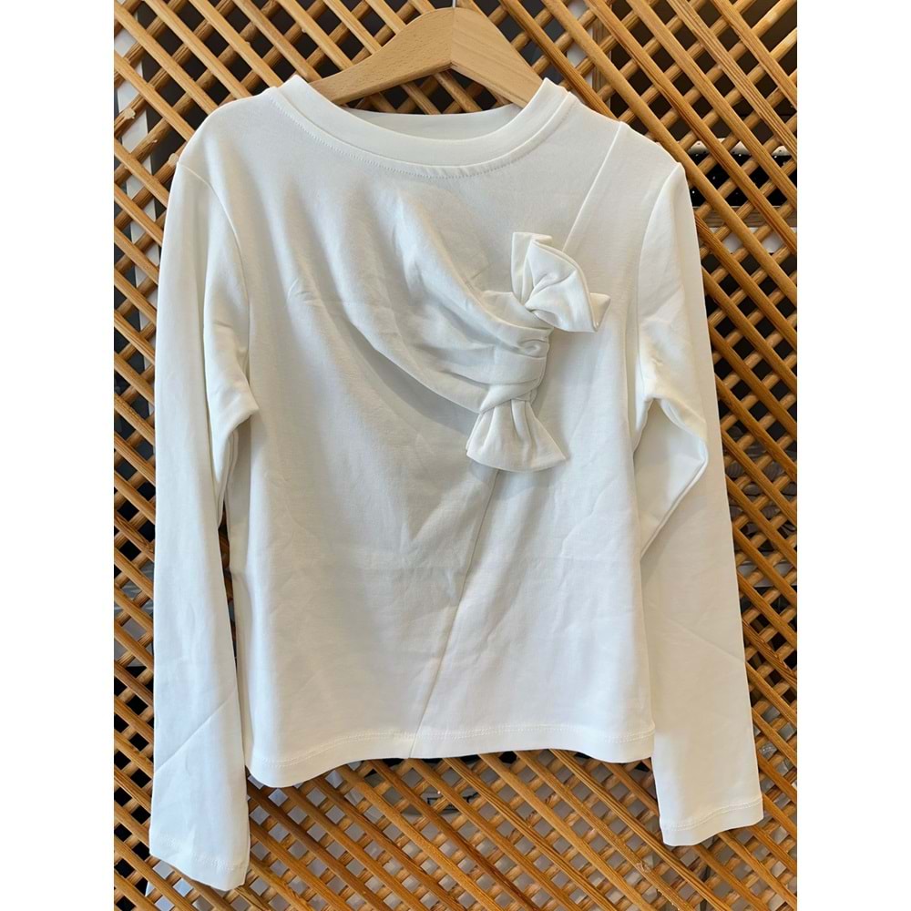 36089 ÇOCUK PAMUK PENYE ÖNÜ FİYONK DETAYLI BADİ - PD KIDS