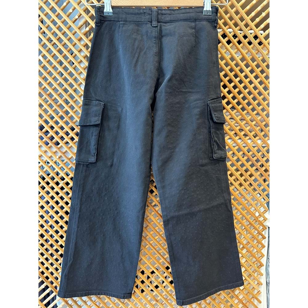 23022 ÇOCUK TAŞLI KARGO CEPLİ BOL PAÇA PANTOLON - PD KIDS