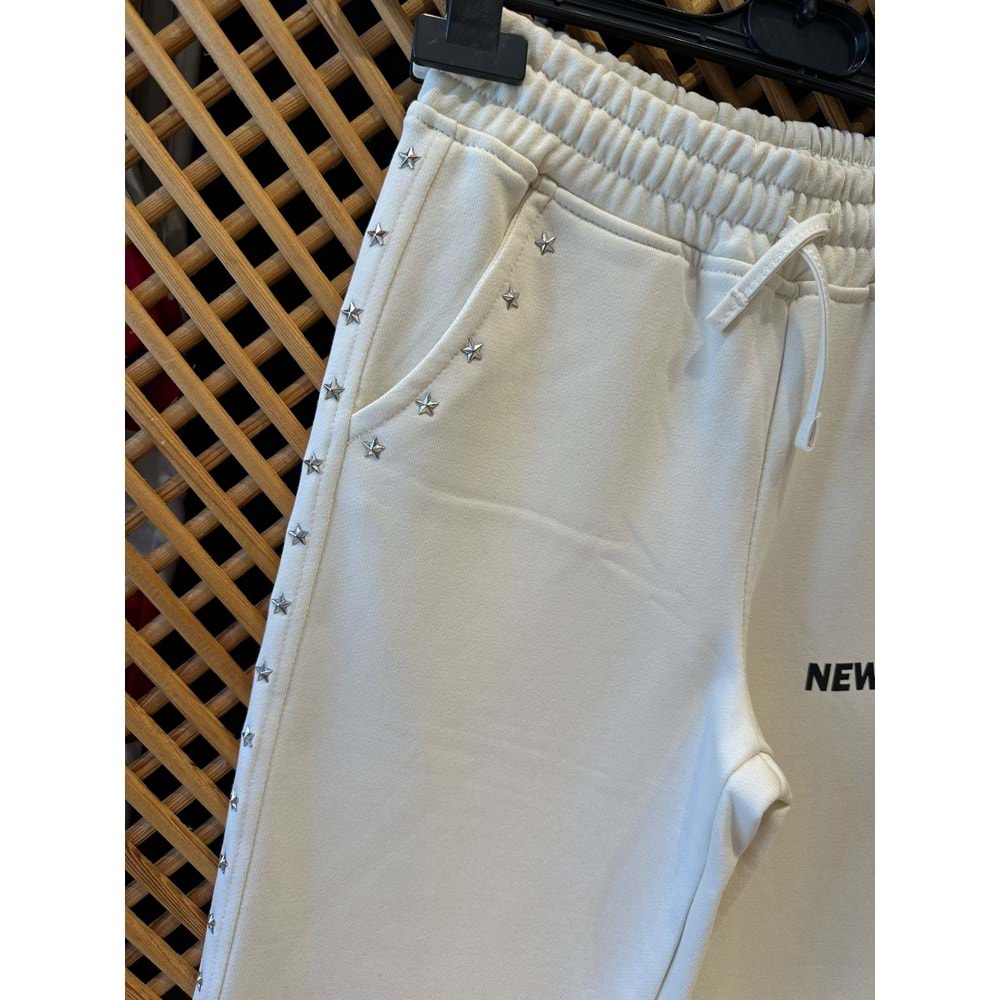 9854 ÇOCUK TAŞ VE KUŞGÖZÜ BASKILI TAKIM - PD KIDS - ÇOCUK - KREM - 10/11 - ST000002134-KREM-10/11