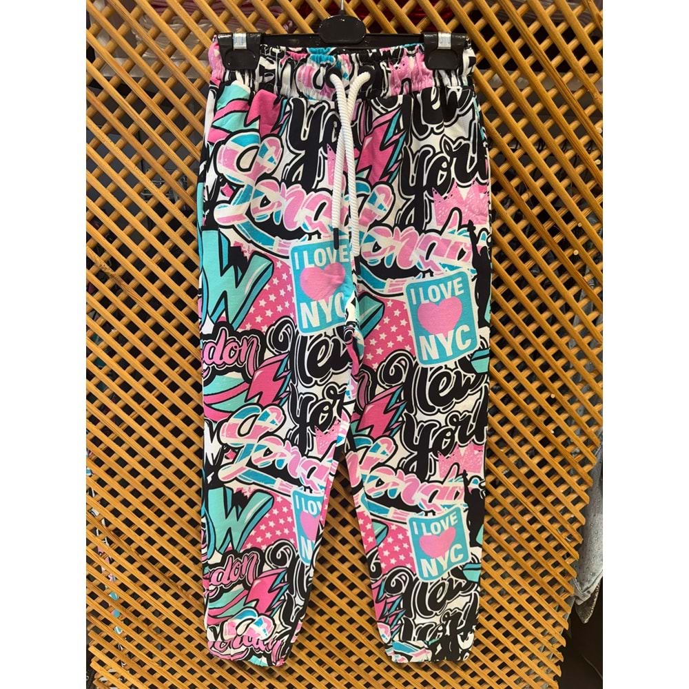 240318 ÇOCUK BELİ VE PAÇASI LASTİKLİ MEVSİMLİK EŞORFMAN ALTI