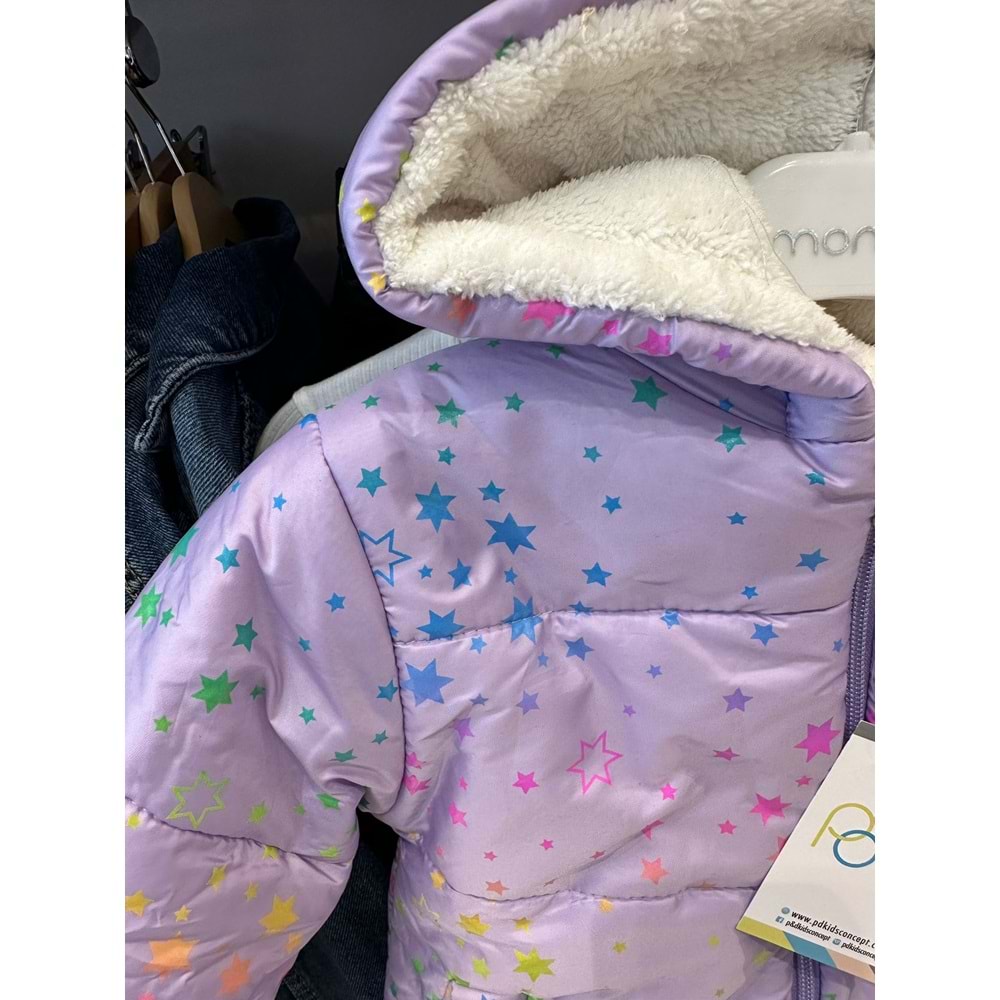 386077 KIZ ÇOCUK YILDIZLI MONT