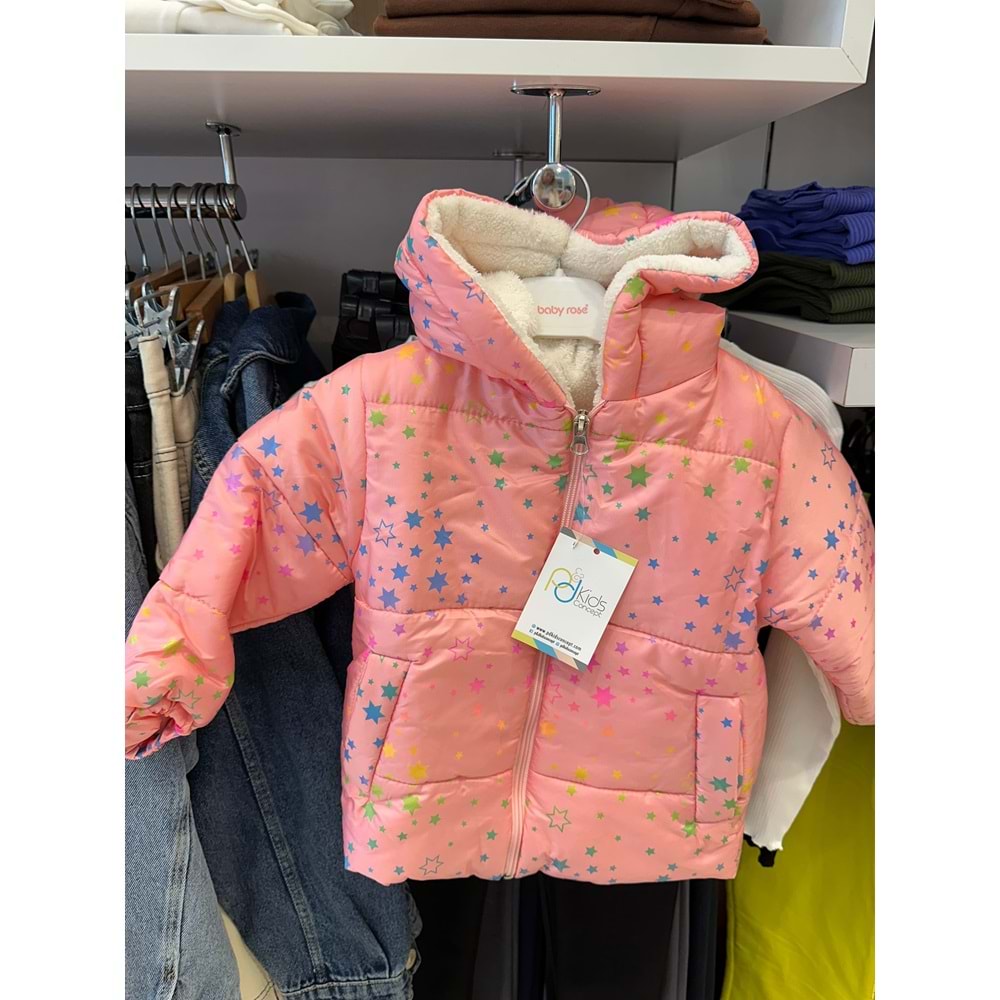 386077 KIZ ÇOCUK YILDIZLI MONT