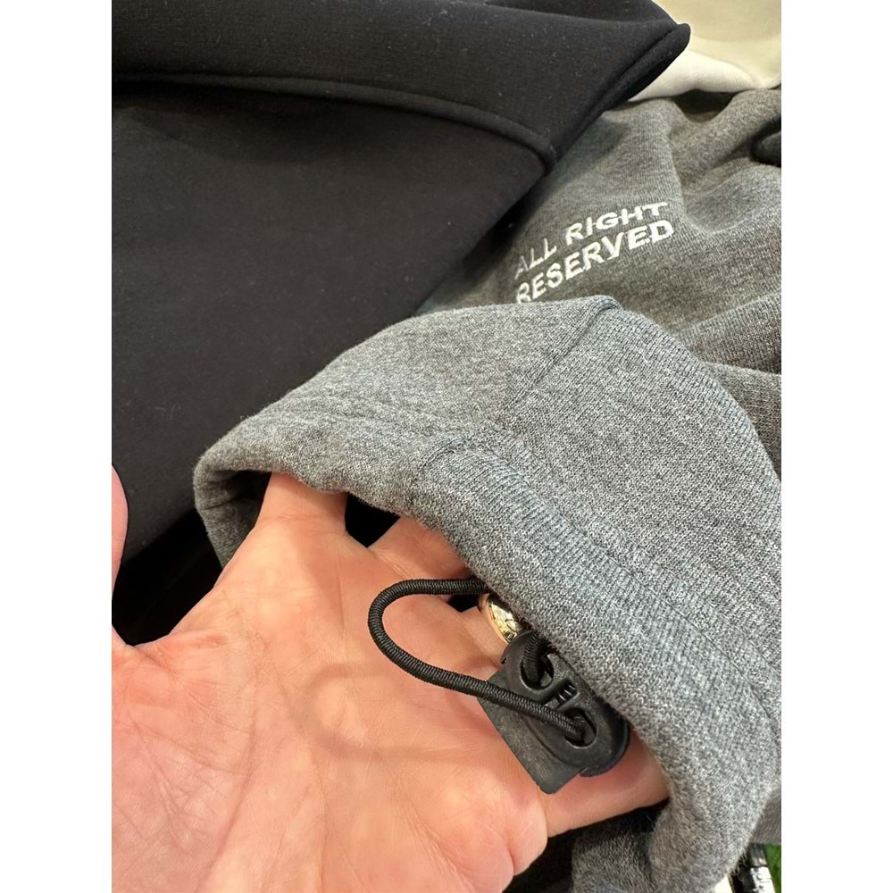 124247 ÇOCUK KOLU APLİKELİ İÇİ ŞARDONLU OVERSİZE SWEAT