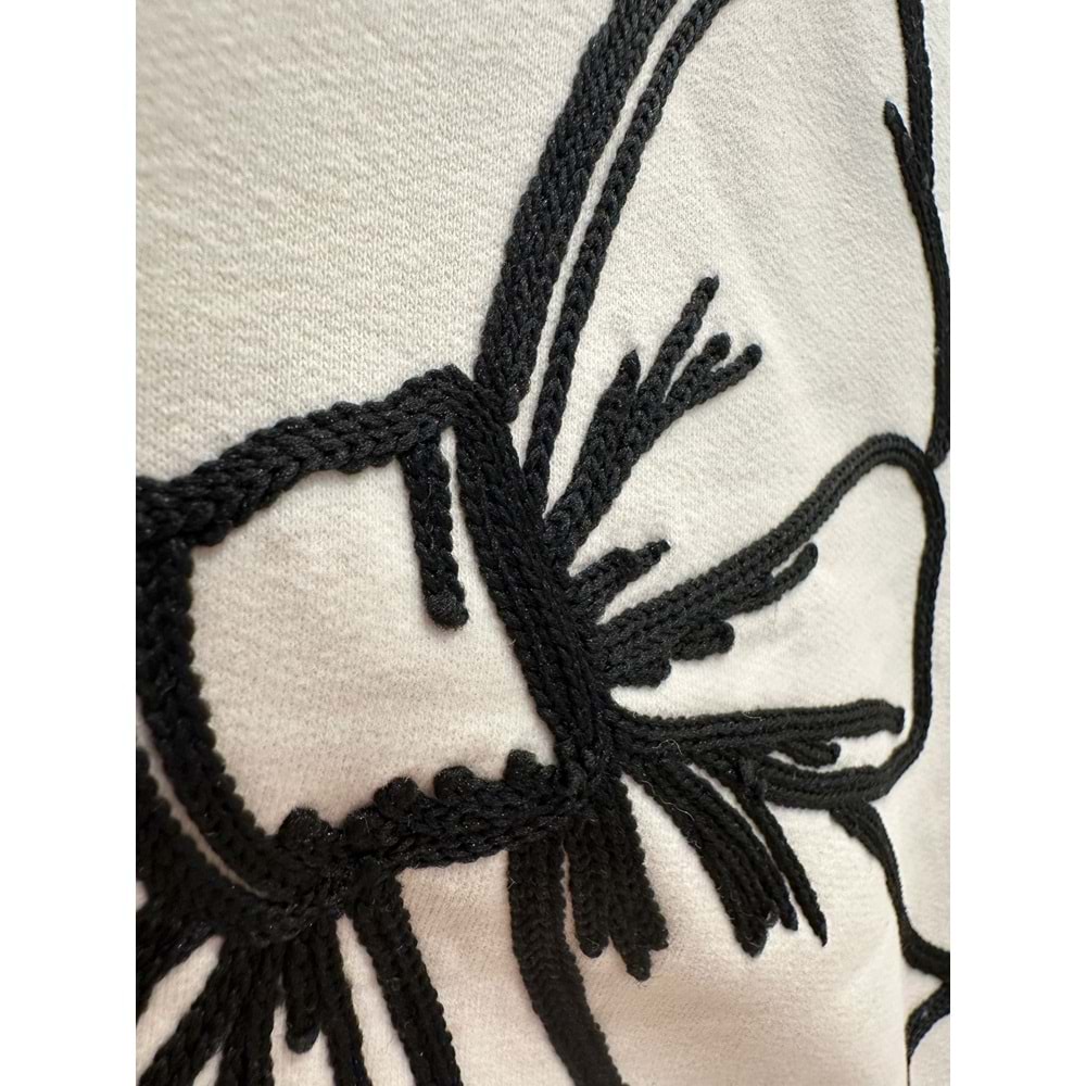 9043 ÇOCUK FİYONK NAKIŞLI SWEAT