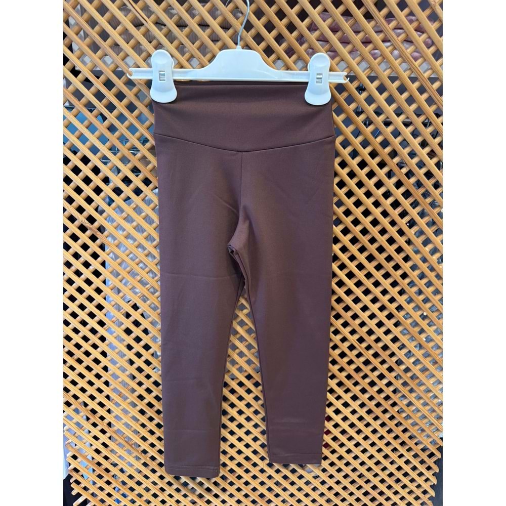 4601 ÇOCUK LİKRALI YÜKSEK BEL PAMUK PENYE TAYT