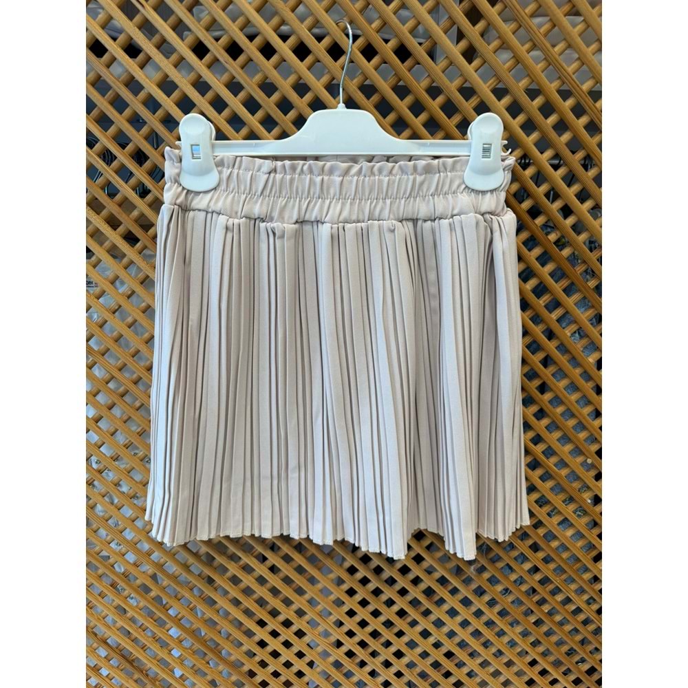 4621 ÇOCUK PAMUKLU KUMAŞ BELİ LASTİKLİ PİLİSELİ ETEK