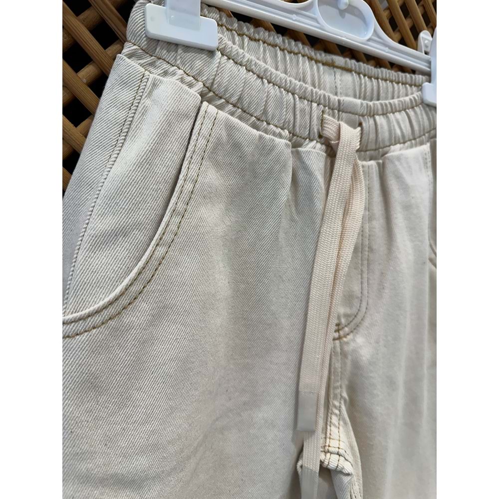 J1110814 ÇOCUK BEL LASTİKLİ PAÇA PÜSKÜL PANTOLON
