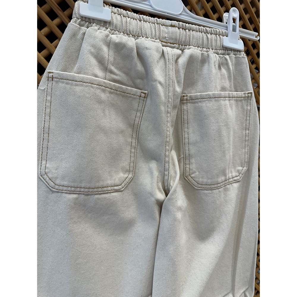 J1110814 ÇOCUK BEL LASTİKLİ PAÇA PÜSKÜL PANTOLON