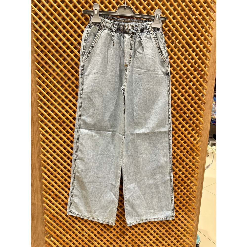 0723 ÇOCUK BEL LASTİKLİBOL PAÇA İNCE KOT PANTOLON