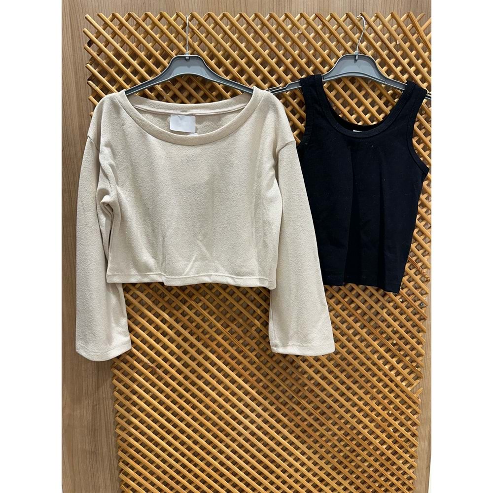 0353 ÇOCUK İKİLİ TRİKO BLUZ