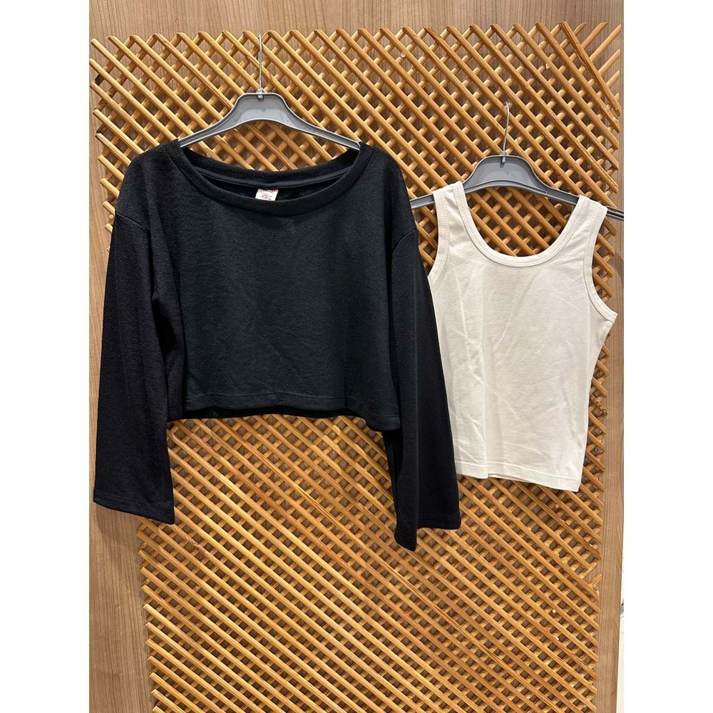 0353 ÇOCUK İKİLİ TRİKO BLUZ