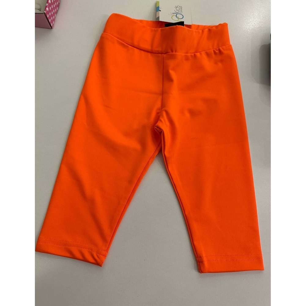 2115 ÇOCUK MİKRO KUMAŞ NEON RENK KAPRİ TAYT