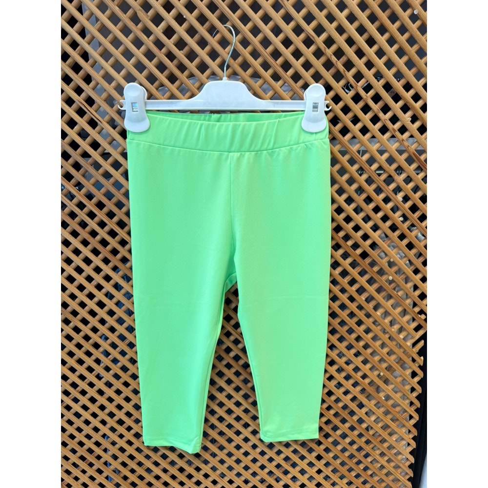 2115 ÇOCUK MİKRO KUMAŞ NEON RENK KAPRİ TAYT