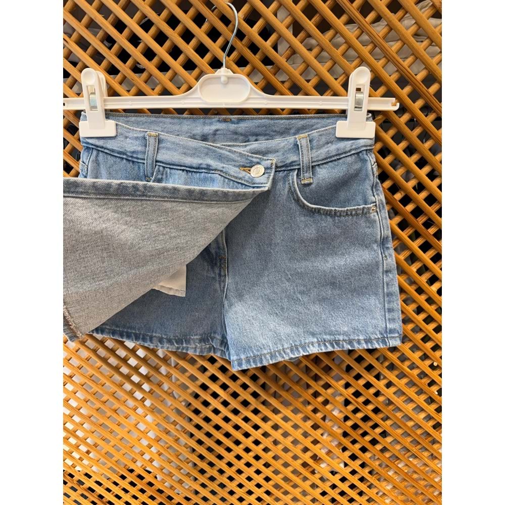 J13609 ÇOCUK KOT KAPAKLI ŞORT ETEK