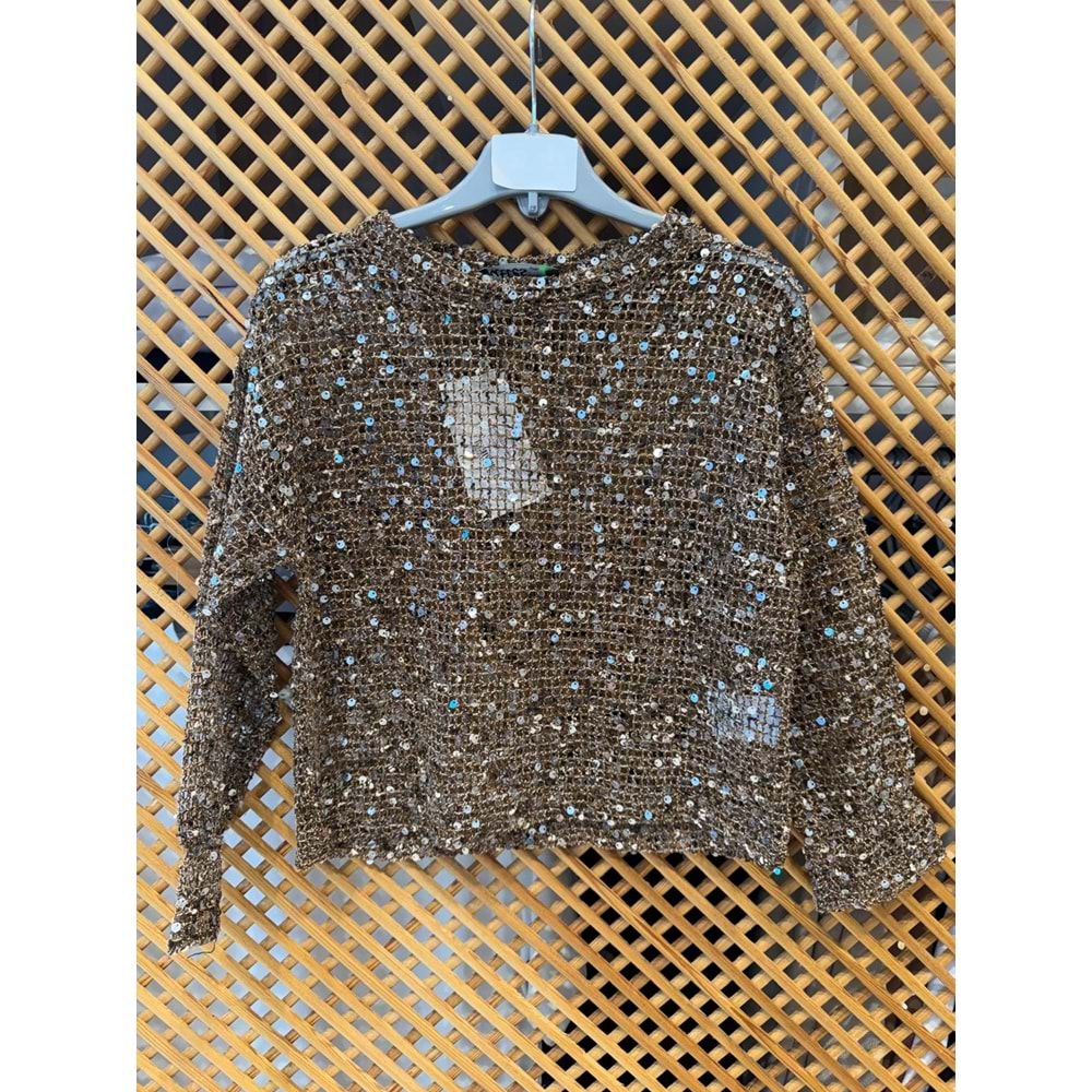 4972 ÇOCUK PAYETLİ FİLE BLUZ