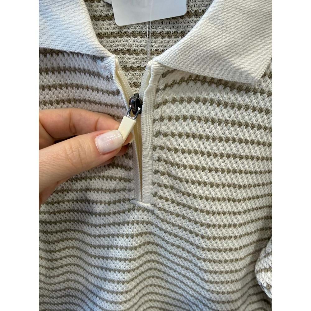 1904 ÇOCUK MERSERİZE FERMUARLI BLUZ