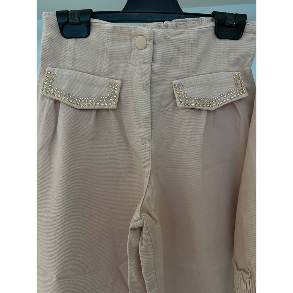 75482-75483 ÇOCUK CEP KAPAKLARI TAŞ DETAYLI BEL LASTİKLİ TAKIM