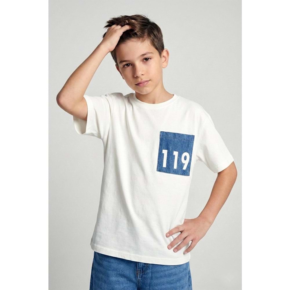 4166 ÇOCUK ÖNÜ VE SIRTI BASKILI TİŞÖRT