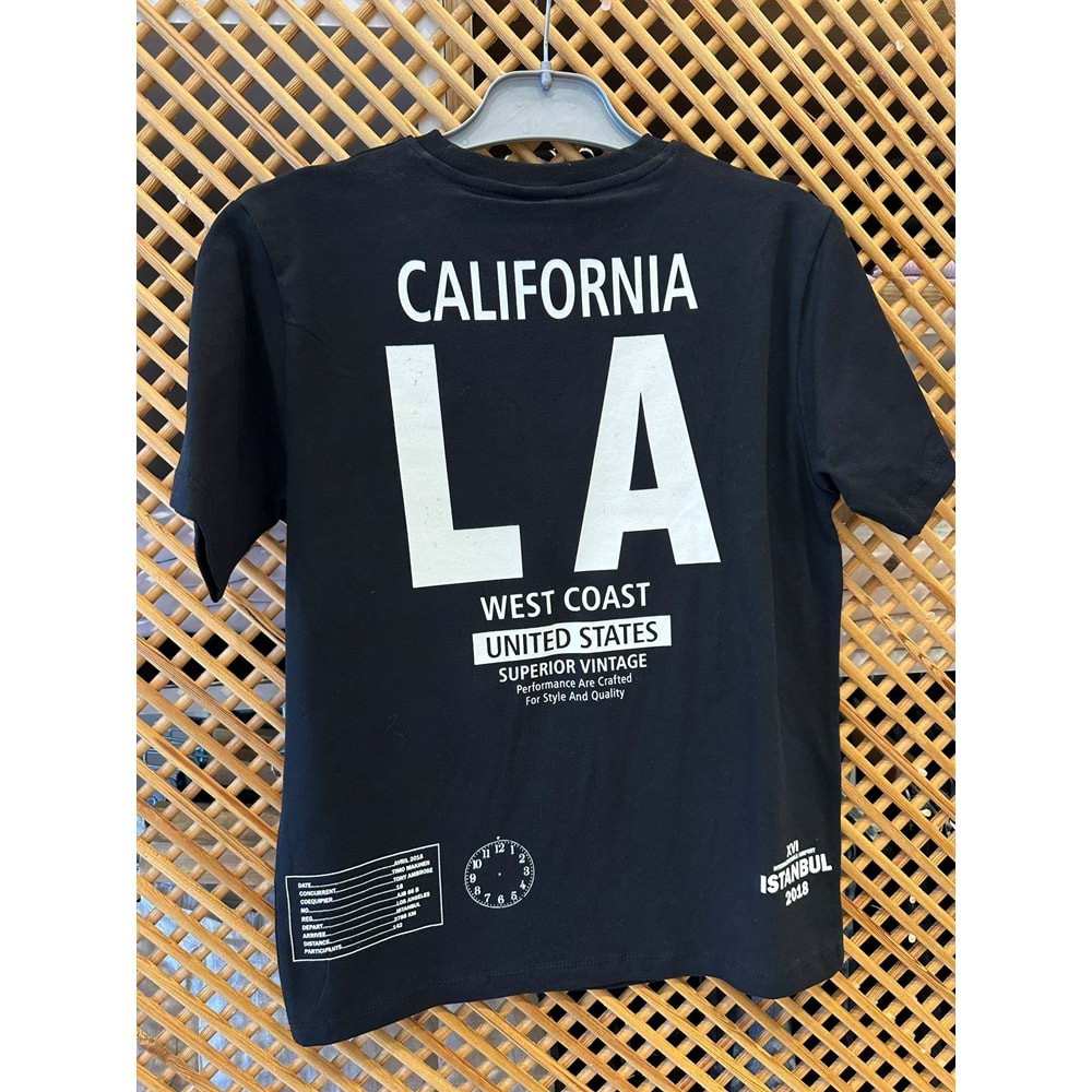 4166 ÇOCUK ÖNÜ VE SIRTI BASKILI TİŞÖRT