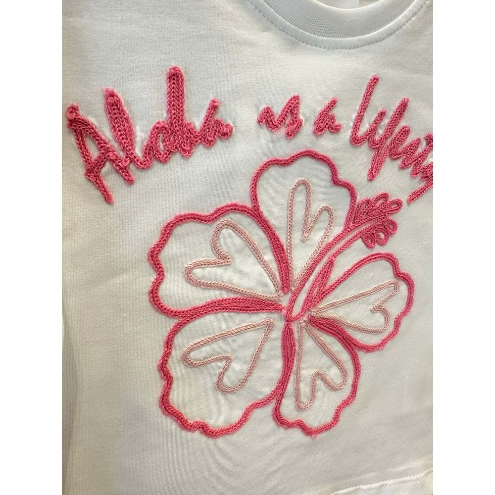 9958 ÇOCUK ÖNÜ NAKIŞLI TİŞÖRT