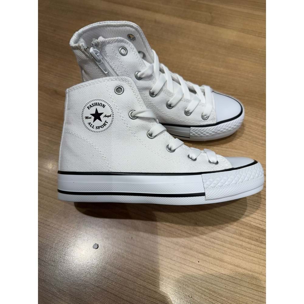 1214 ÇOCUK BİLEKLİ BAĞCIKLI KETEN SPOR AYAKKABI