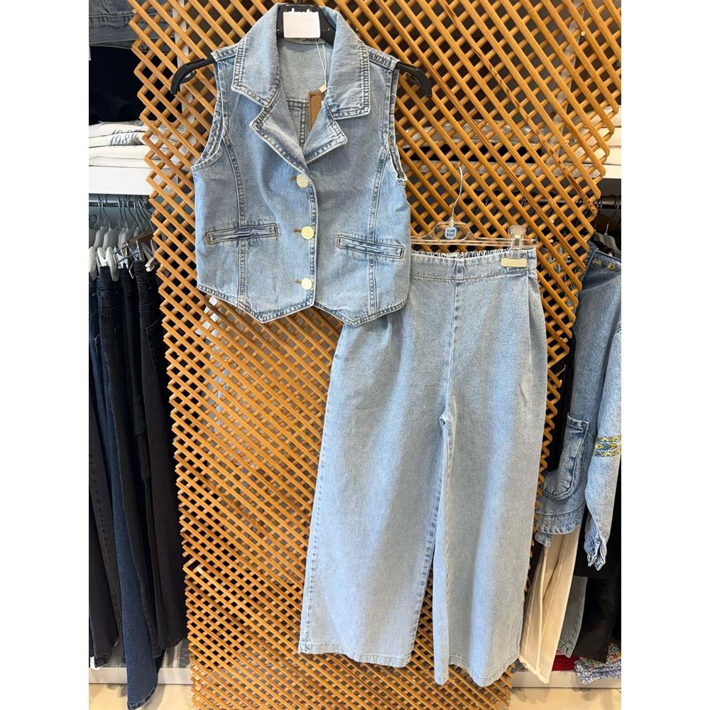 31705-51710 ÇOCUK YELEKLİ KOT TAKIM