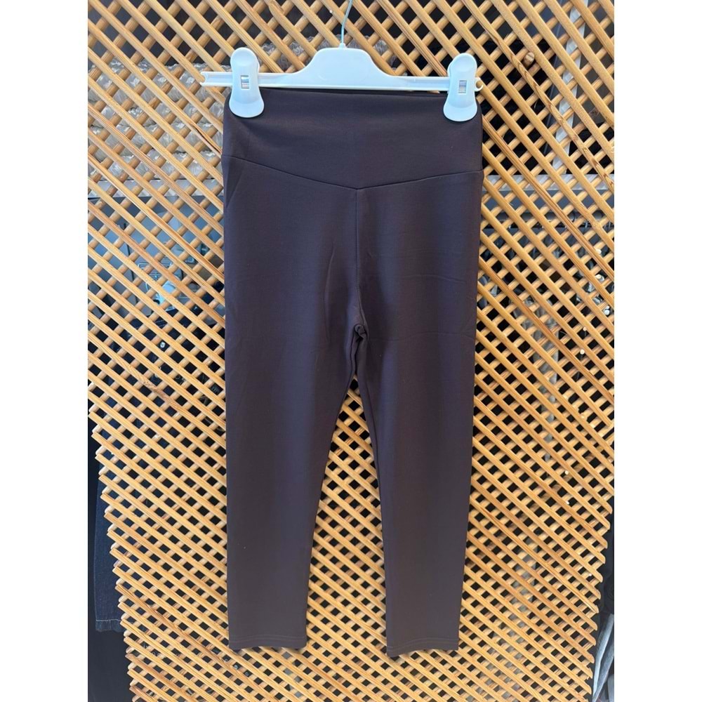 2314 ÇOCUK PAMUK PENYE LİKRALI YÜKSEK BEL TAYT