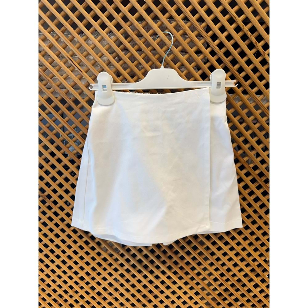 0806 ÇOCUK PAMUKLU KUMAŞ ŞORT ETEK