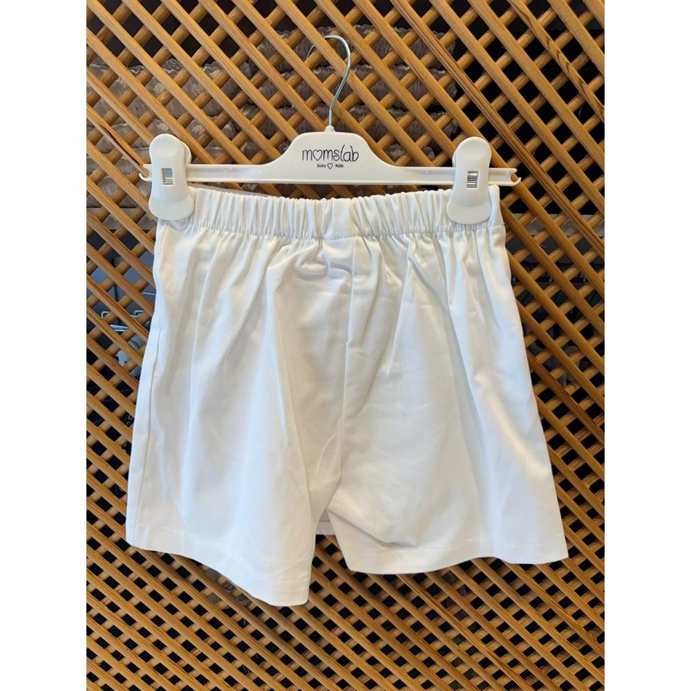 0806 ÇOCUK PAMUKLU KUMAŞ ŞORT ETEK