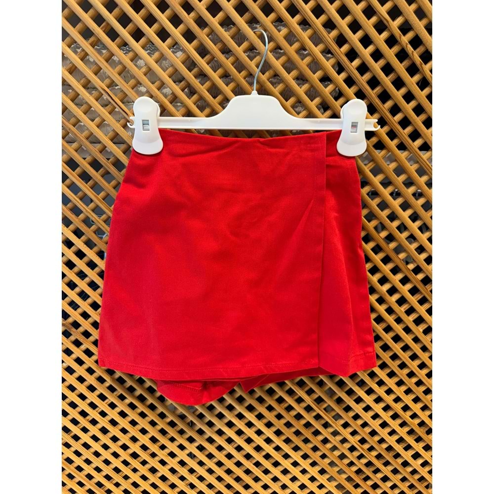 0806 ÇOCUK PAMUKLU KUMAŞ ŞORT ETEK