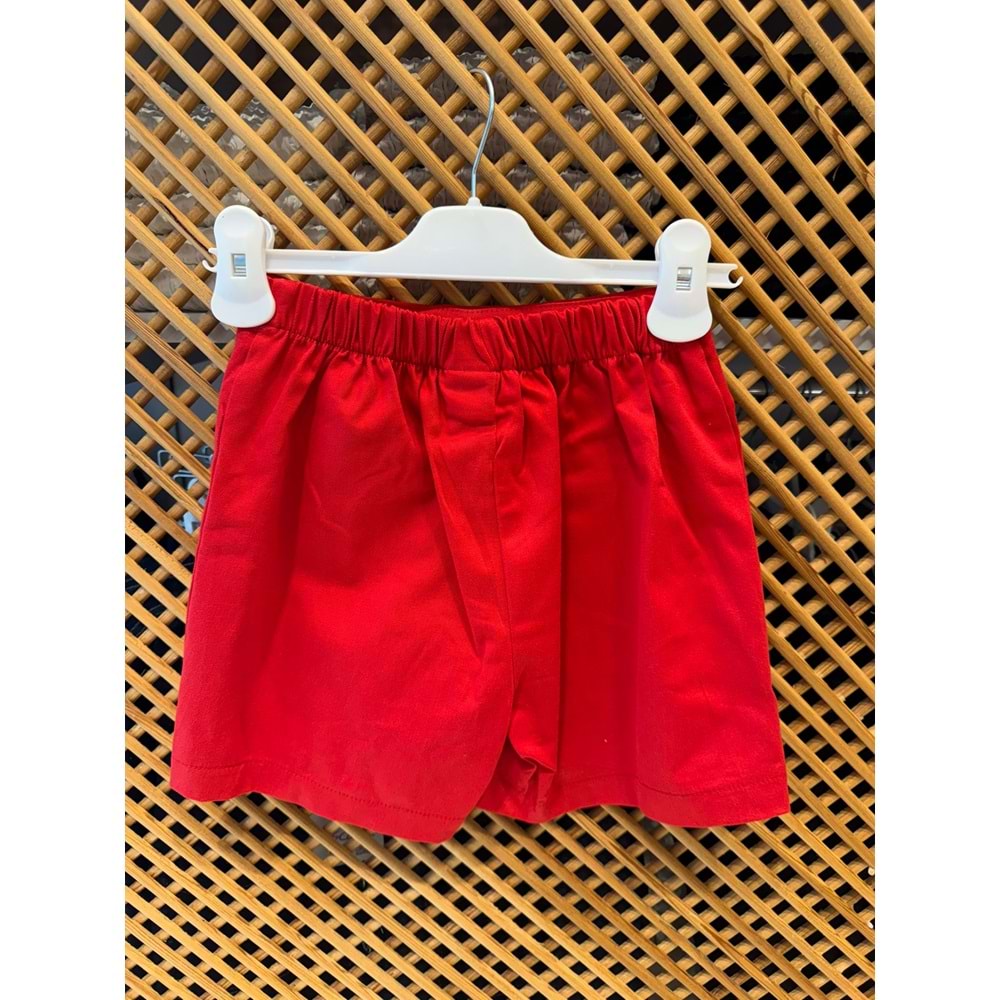 0806 ÇOCUK PAMUKLU KUMAŞ ŞORT ETEK