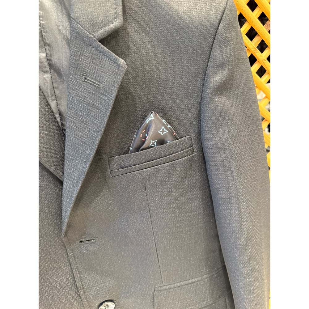 LKS606 ÇOCUK SLİM FİT SPOR KESİM ÇİFT YIRTMAÇ KUMAŞ BLAZER CEKET