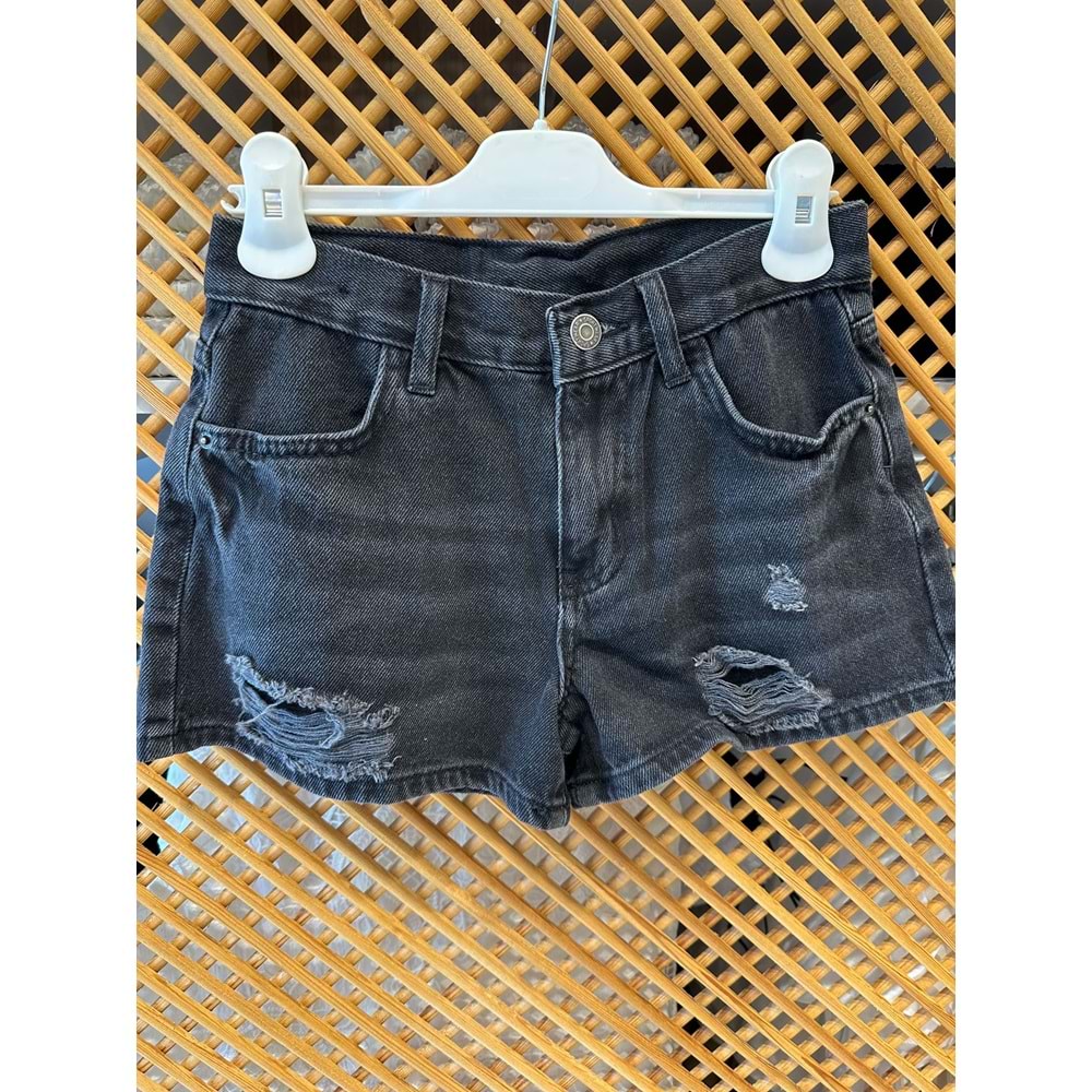 1700 ÇOCUK YIRTIK DETAYLI KISA KOT ŞORT