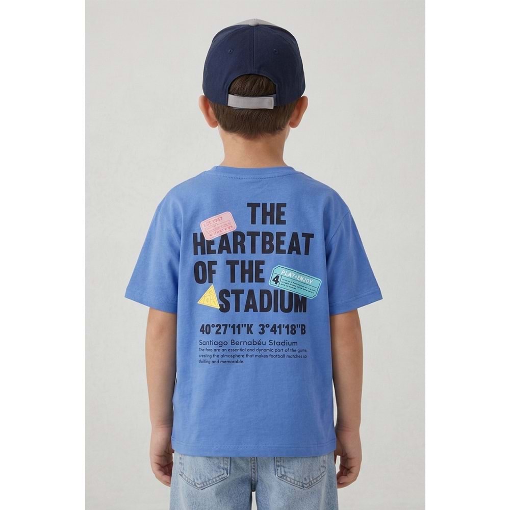 7765 ÇOCUK ÖNÜ VE ARKASI YAZILI BASKILI TİŞÖRT