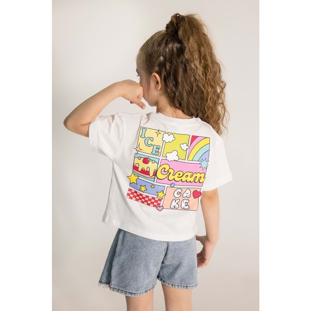 0422 ÇOCUK ÖN-ARKA BASKILI TİŞÖRT